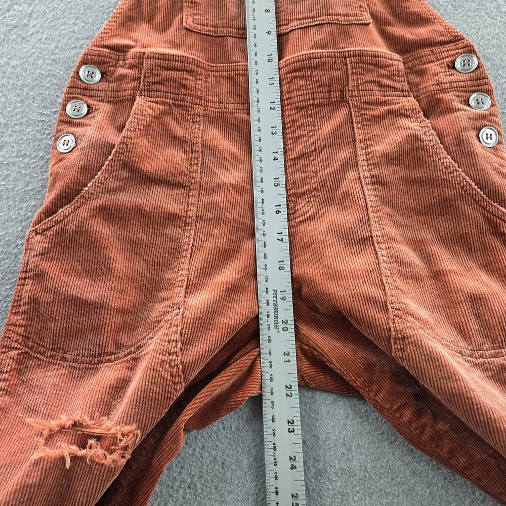 Pilcro Women Pants 26 Rust Overalls Corduroy The Wanderer Overall 28" Inseam - Picture 10 of 14